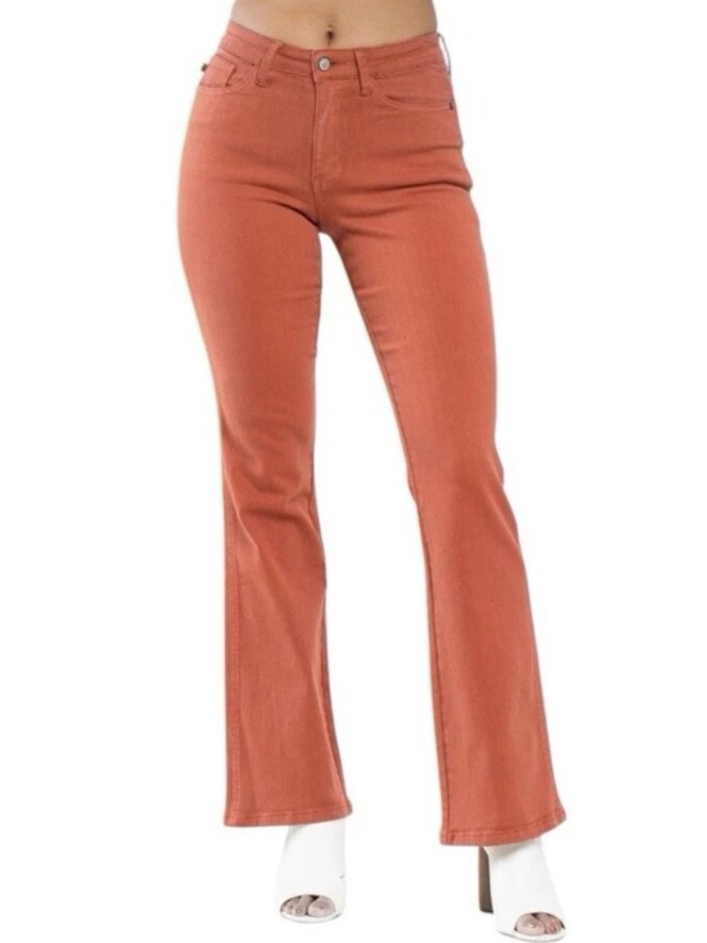 NEW Judy Blue Terracotta Autumn Mid Rise Slim Bootcut Jeans Size 20W